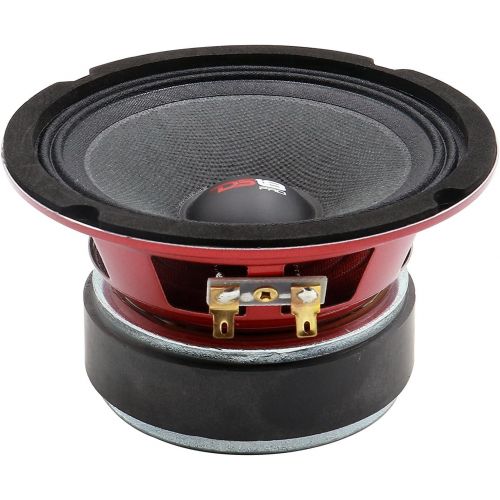  [아마존베스트]DS18 PRO-X5M Loudspeaker - 5.25, Midrange, Red Steel Basket, 300W Max, 150W RMS, 8 Ohms - Premium Quality Audio Door Speakers for Car or Truck Stereo Sound System (1 Speaker)