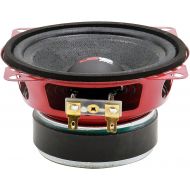 [아마존베스트]DS18 PRO-X4M Loudspeaker - 4, Midrange, Red Steel Basket, 200W Max, 100W RMS, 8 Ohms - Premium Quality Audio Door Speakers for Car or Truck Stereo Sound System (1 Speaker)