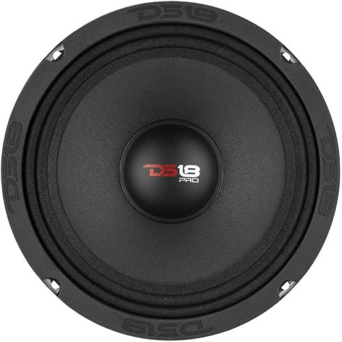  [아마존베스트]DS18 PRO-X8M Loudspeaker - 8, Midrange, Red Steel Basket, 550W Max, 275W RMS, 8 Ohms - Premium Quality Audio Door Speakers for Car or Truck Stereo Sound System (1 Speaker)