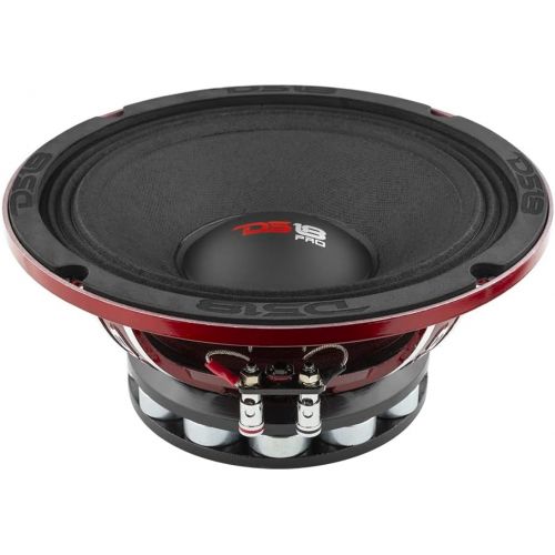  [아마존베스트]DS18 PRO-NEO8R Loudspeaker - 8, Midrange, Red Aluminum Basket, 800W Max, 400W RMS, 4 Ohms, Neodymium Rings Magnet - The Most Elegant Neodymium Full Range Loudspeakers Available