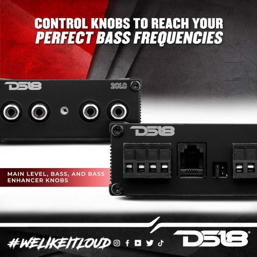  DS18 2CLC 2 Channel Line Output Converter Car Audio with Digital Bass Enhancer