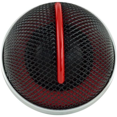  DS18 SQTW Tweeter 1.10-inch 120 Watts Max Silk Dome Neodymium Tweeter Sound Quality with 3M VHB Mounting Tape, Built-in Attenuation Switch (+20-2) - Set of 2 (Black & Red)