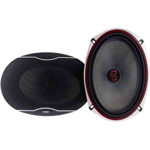  DS18 EXL- SQ6.5 6.5 inch, 3-Ohm, 2-Way High Sound Quality Coaxial Car Speakers - 400 Watts Max, Superior Bass Response Full Range Sound - set of 2