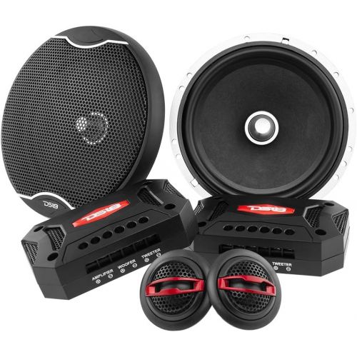  DS18 EXL- SQ6.5 6.5 inch, 3-Ohm, 2-Way High Sound Quality Coaxial Car Speakers - 400 Watts Max, Superior Bass Response Full Range Sound - set of 2