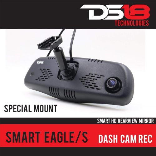  DS18 EAGLE Rearview Mirror with 4.3 HD LCD Display & Built-In 1080P Dash Cam Recorder & Reverse Camera