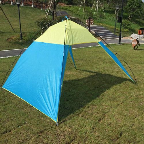  DSA Trade Shop Portable Beach Canopy Sun Shade Triangle Patchwork Tent Shelter Camping Fishing