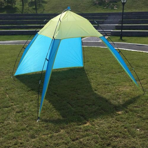  DSA Trade Shop Portable Beach Canopy Sun Shade Triangle Patchwork Tent Shelter Camping Fishing