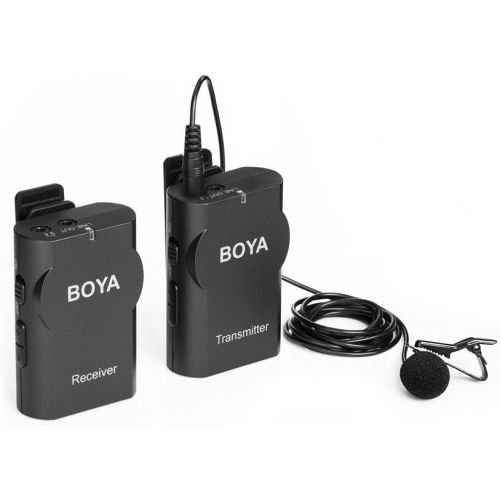  BOYA BY-WM4 Wireless Lavalier Microphone system for IOS Smartphone Tablet DSLR Camera Camcorder Audio Recorder