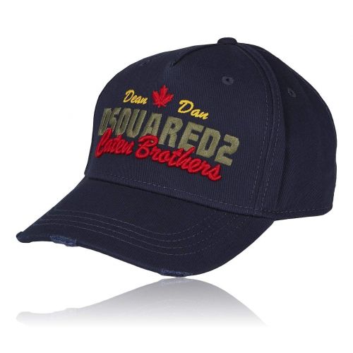  [아마존 핫딜]  [아마존핫딜]DSquared2 Dsquared2 Baseball Cap ´´Caten Brothers´´ | B-Ware Super Trendige Stylische Kappe, Klassisch Cool Unisex Design & Modisch in Marineblau | Mit Grosser Logo | 100% Baumwolle Fuer Extra