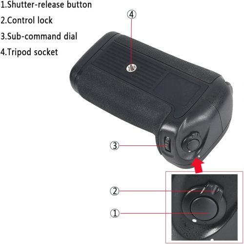  DSTE Replacement for Pro MB-D11 Vertical Battery Grip Compatible Nikon D7000 DSLR Digital Camera as EN-EL15