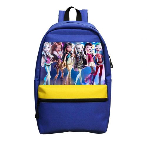  DSZBest School Bag 3D Printing Monster High Boy Girl School Backpack