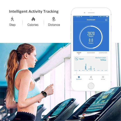  DSmart H4+ Sports& Health 2in1 Smart Watch with Professional Heart Rate Monitor / Medical Level SpO2 Detecting / Activity Tracker Steps Counter/ Colorful Touch Screen IP67 Waterproof Comp