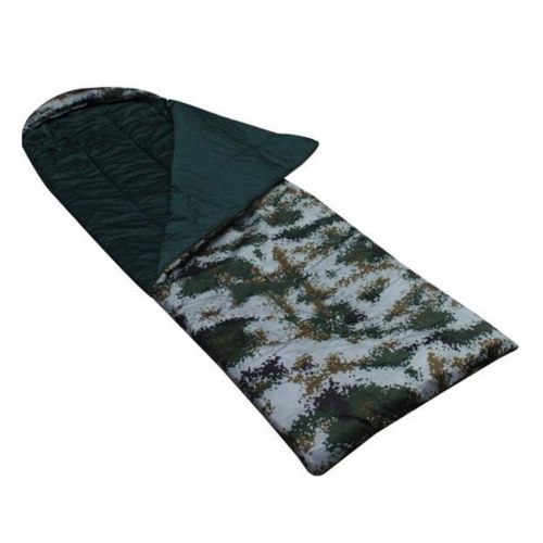  DSstyles Camping Single Sleeping Bag Camouflage Keeping Warm Thick for Outdoor 210cm70cm Thicken 2000 Grams