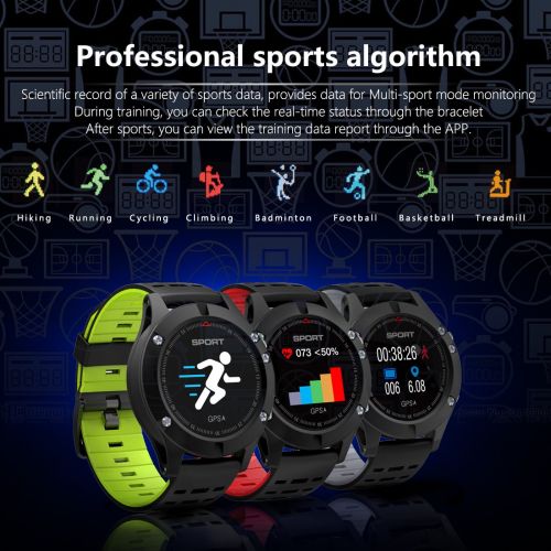  DTNO.I Smart Watch,Sports Watch AltimeterBarometerThermometer Built-in GPS, Fitness Tracker Running,Hiking Climbing,IP67 Waterproof Heart Rate Monitor Men, Women Adventurer