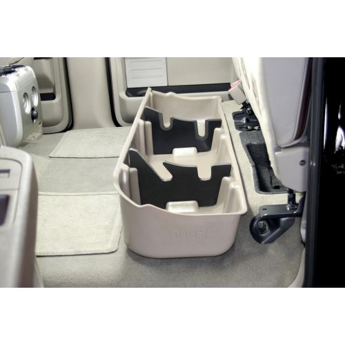  DU-HA Under Seat Storage Fits 09-14 Ford F-150 SuperCrew without Subwoofer, Black, Part #20075