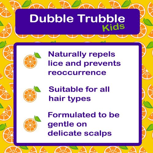  DUBBLE TRUBBLE Dubble Trubble Natural Lice Prevention Spray for Kids, Lice Repellent, Detangling Conditioner, 8 Ounces