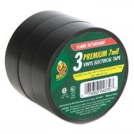 DUC299004 Duck 299004 Pro Electrical Tape 3/4 x 50 ft 1 Core Black 3/Pack