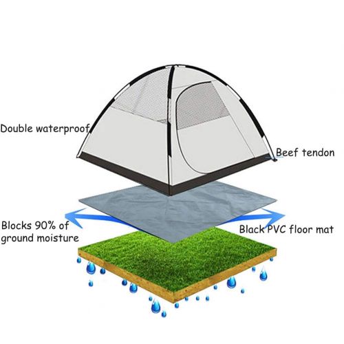  DULPLAY Wasserabweisend Outdoor Familie Campingzelt, Kuppel Zelt Automatisches Pop-up Double-Layer Schnelle Einrichtung Wandern Reisen, Strand
