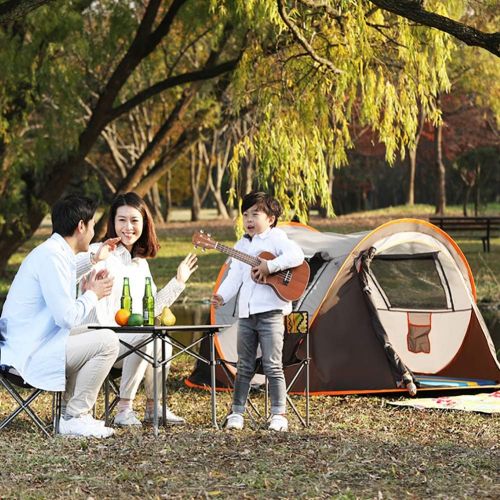  DULPLAY Instant Wasserabweisend Familienzelt, Automatisches Pop-up Zelte Fuer Outdoor-Sportarten Dauerhaft Kuppel Zelt Camping Wandern Reise Beach