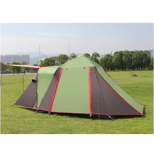  DULPLAY 8 Person Automatic Family Camping Tent, 4 Season Big Space Pop Up Backpacking Dome Beach Waterproof for Outdoor Family Camping