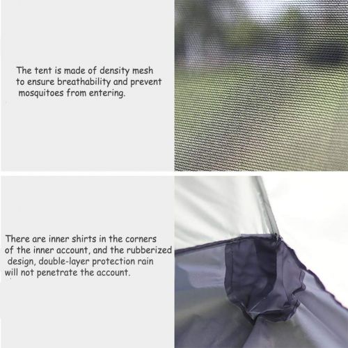  DULPLAY 8 Person Automatic Family Camping Tent, 4 Season Big Space Pop Up Backpacking Dome Beach Waterproof for Outdoor Family Camping