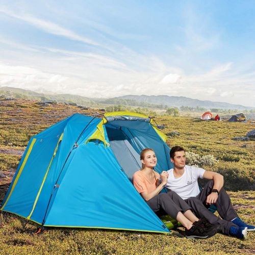  DULPLAY 8 Person Automatic Family Camping Tent, 4 Season Big Space Pop Up Backpacking Dome Beach Waterproof for Outdoor Family Camping