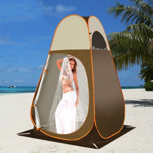  DULPLAY Pop Up Privacy Tent, Instant Portable Outdoor Shower Tent, Camp Toilet Changing Room Rain Shelter W Window