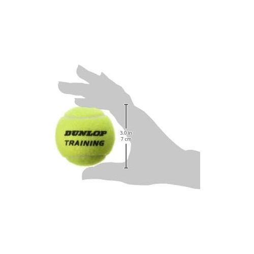  Dunlop Tennis Ball Training Yellow 60 Balls - for Coaching and Training Sessions