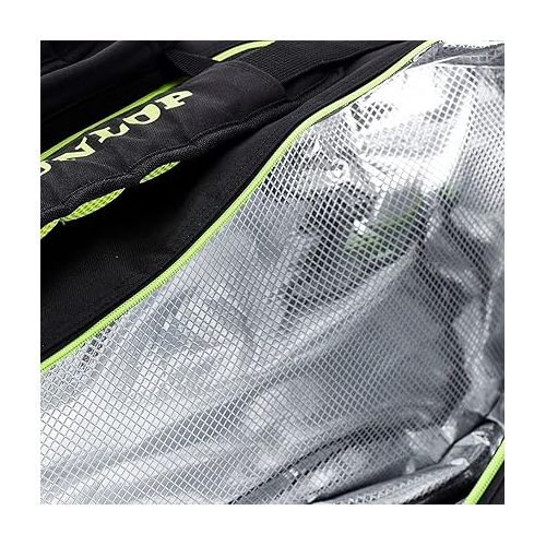  Dunlop Sports SX Performance 12-Racket Thermo Tennis Bag, Black/Yellow