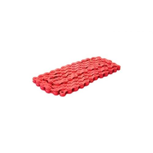  DUO Bicycle Parts BC1218CR Bicycle Chain Red 0.5 x 0.12 in.