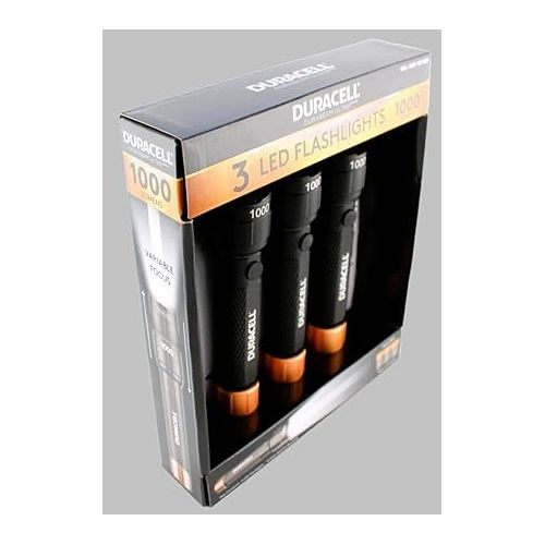  Duracell DURABEAM Ultra LED Flashlight 1000 Lumens 3-Pack