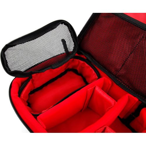  DURAGADGET Red & Black Protective EVA Carry Case - Compatible with Logitech 910-005313 MX Master AMZ MX Master 2S & MX Master Gaming Mouse