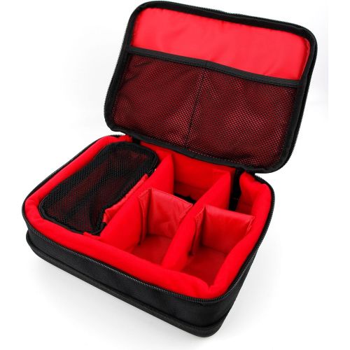  DURAGADGET Protective Black & Red EVA Storage Case - Compatible with The Logitech G Pro Gaming Mouse G603 G903 G300s G302 Daedalus Prime M185 Wireless Mouse M510 Advanced