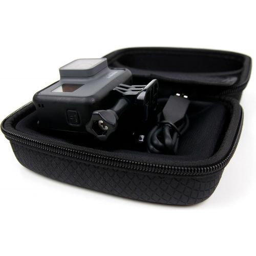  DURAGADGET Hard Black EVA Carry Case - Compatible with GoPro Max & Hero 7 6 5 4 (Black/Silver/Session) GoPro 3 GoPro Hero 3-Plus & Hero HD Head Cams (Helmet Hero/Motorsports Hero/S