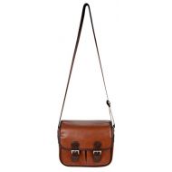 DURAGADGET Brown PU Leather Satchel Carry Bag - Compatible with Polaroid Now+ OneStep Plus OneStep 2 i-Type Camera & OneStep 600 Camera