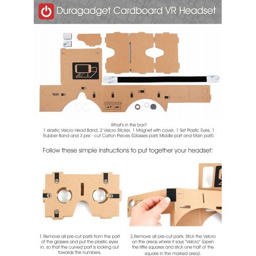  DURAGADGET Padded 3D Virtual Reality VR Headset Glasses for BLU Studio Energy, Vivo Air, Life OneXL, Studio 5.0 C HD, G, X Plus, X 5.0 CCE, Win HD LTE, Selfie, LIFE 8 XL, Vivo Air LTE, Vivo