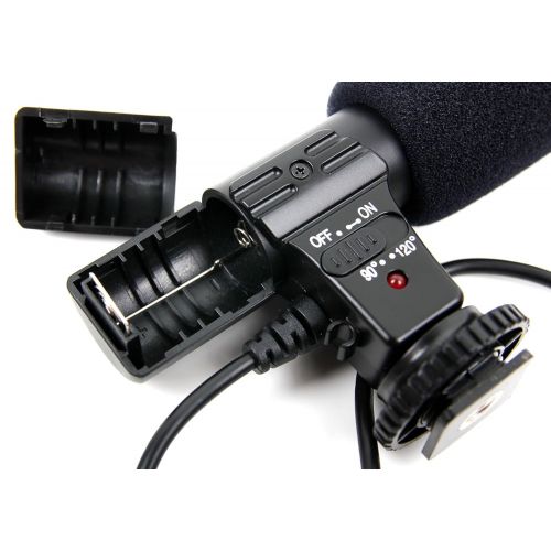  DURAGADGET Stereo SLR Camera Microphone for The Blackmagic Pocket Cinema Camera 4K
