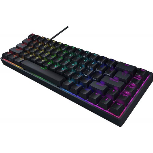  Durgod Hades 68 RGB Mechanical Gaming Keyboard - 65% Layout - Cherry Profile - NKRO - USB Type C - Aluminium Chassis (Gateron Yellow, Black PBT)