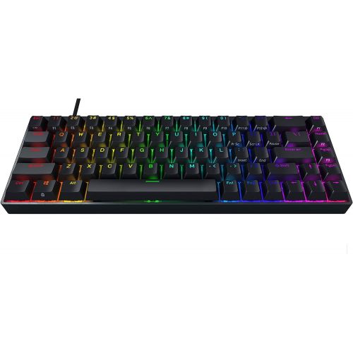  Durgod Hades 68 RGB Mechanical Gaming Keyboard - 65% Layout - Cherry Profile - NKRO - USB Type C - Aluminium Chassis (Gateron Yellow, Black PBT)