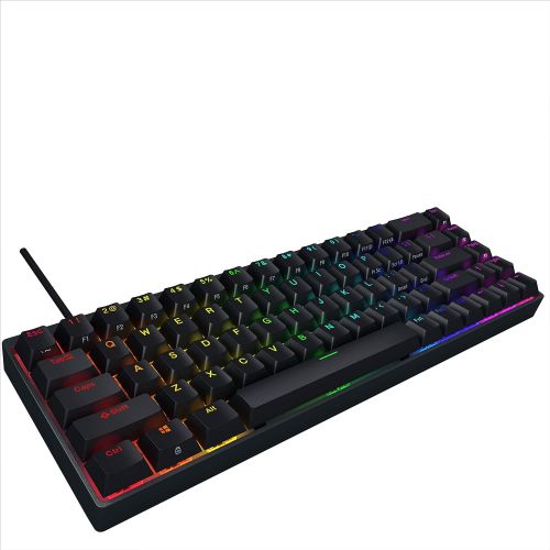  Durgod Hades 68 RGB Mechanical Gaming Keyboard - 65% Layout - Cherry Profile - NKRO - USB Type C - Aluminium Chassis (Gateron Yellow, Black PBT)