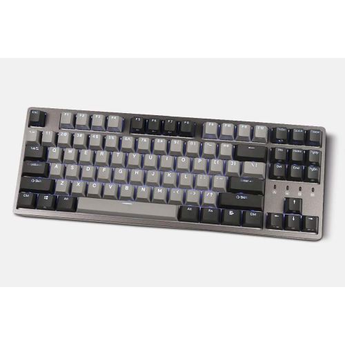  DURGOD Typewriter Mechanical Keyboard Cherry MX Red Switches Type C Interface Tenkeyless 87 Keys (with Dust Cover) for TypistOffice (Space Grey)