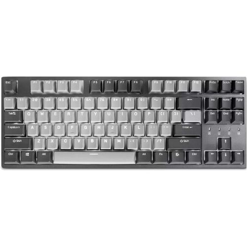  DURGOD Typewriter Mechanical Keyboard Cherry MX Red Switches Type C Interface Tenkeyless 87 Keys (with Dust Cover) for TypistOffice (Space Grey)