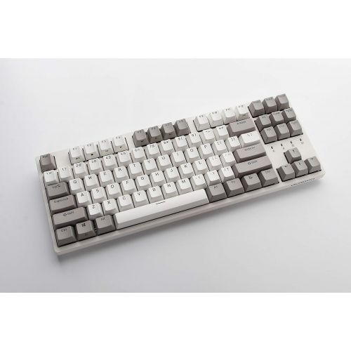  DURGOD Typewriter Mechanical Keyboard Cherry MX Red Switches Type C Interface Tenkeyless 87 Keys (with Dust Cover) for TypistOffice (Space Grey)