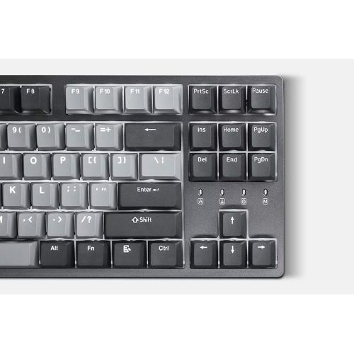  DURGOD Typewriter Mechanical Keyboard Cherry MX Red Switches Type C Interface Tenkeyless 87 Keys (with Dust Cover) for TypistOffice (Space Grey)