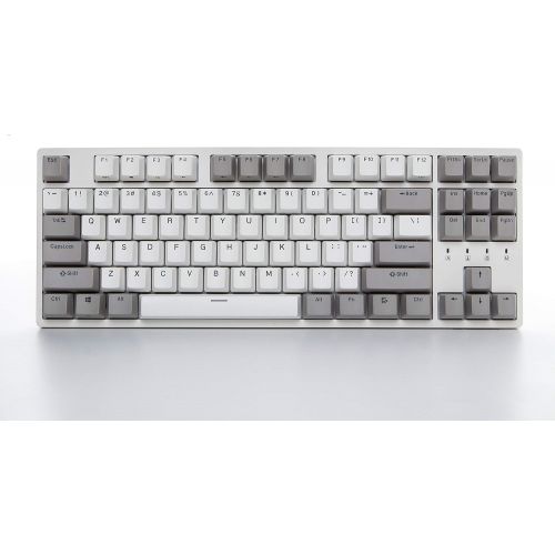  DURGOD Typewriter Mechanical Keyboard Cherry MX Red Switches Type C Interface Tenkeyless 87 Keys (with Dust Cover) for TypistOffice (Space Grey)