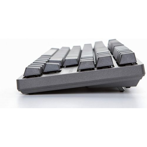  DURGOD Typewriter Mechanical Keyboard Cherry MX Red Switches Type C Interface Tenkeyless 87 Keys (with Dust Cover) for TypistOffice (Space Grey)