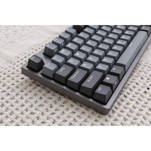  DURGOD Typewriter Mechanical Keyboard Cherry MX Red Switches Type C Interface Tenkeyless 87 Keys (with Dust Cover) for TypistOffice (Space Grey)