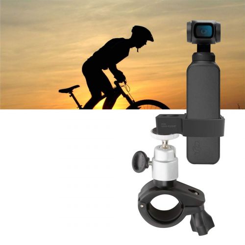  DUS Halterung Motorrad Fahrrad Erweiterungsset Zubehoer fuer DJI OSMO Pocket Gimbal Kamera - mit 1/4 Zoll und 3/8 Zoll Schnittstelle