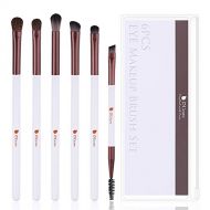 [아마존핫딜]1215/5000 DUcare Make-up Augenbuersten-Set - 6 Stueck Lidschatten Eyeliner Blending Crease Kit - Wesentliche Make-up-Pinsel - Langer