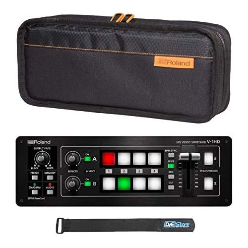  DVESTORE Roland V-1HD portable HD video switcher bundle with CB-BV1 carry bag